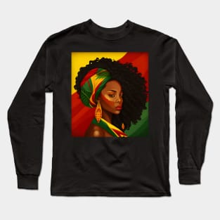 Black History Month Black Pride Distressed Design T-Shirt Long Sleeve T-Shirt